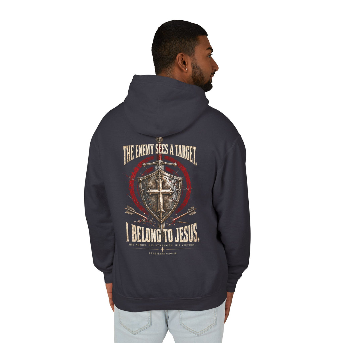 I Bear His Name - Men's Lightweight Hooded Sweatshirt