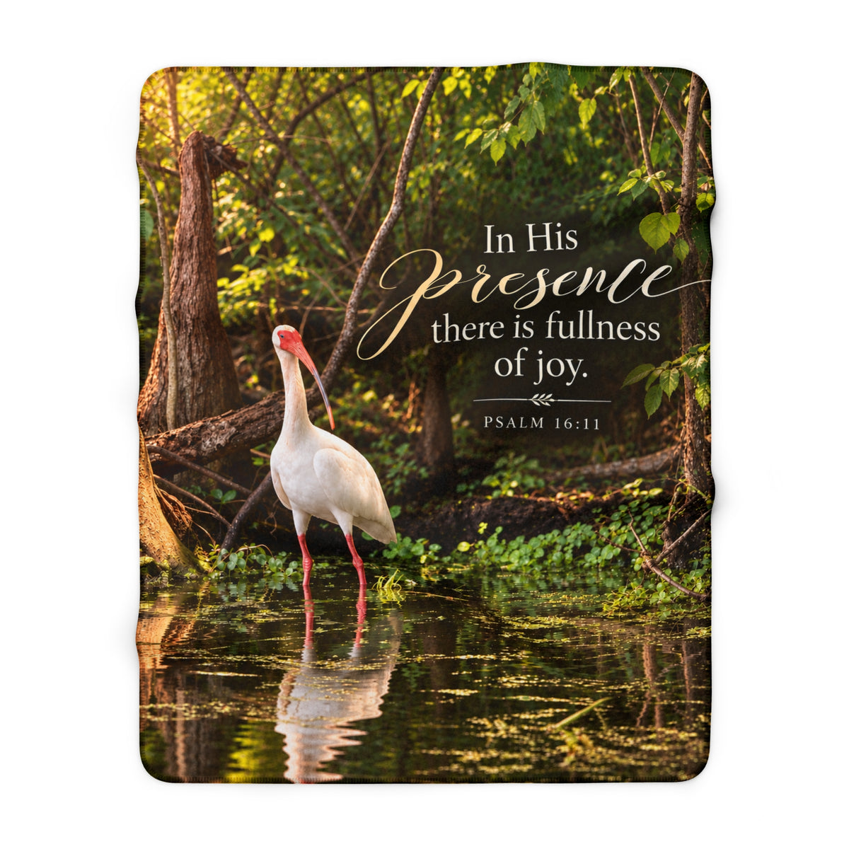 In His Presence Ibis - Blanket