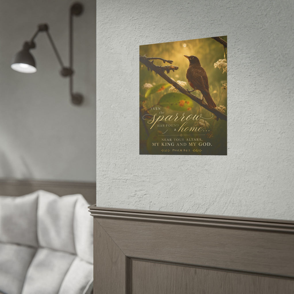 Near Your Altars Bird - Poster