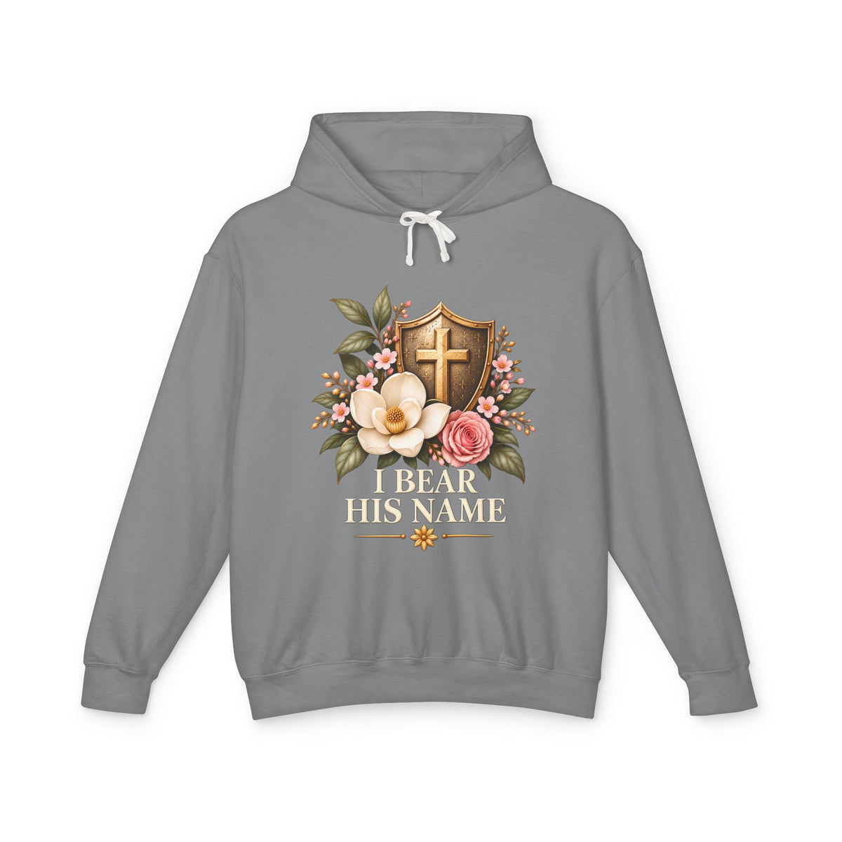 I Bear His Name - Women's Lightweight Hooded Sweatshirt