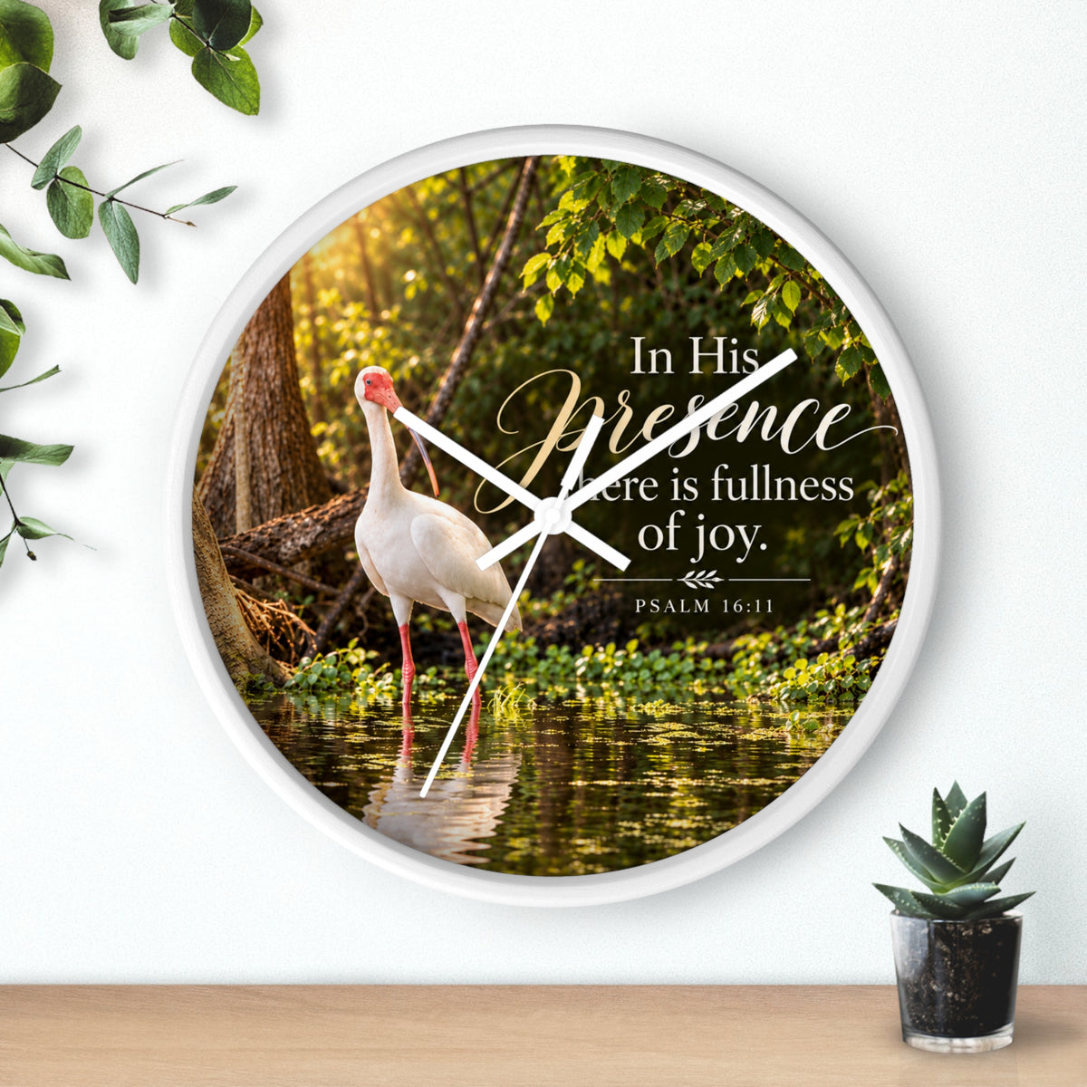 In His Presence Ibis - Clock