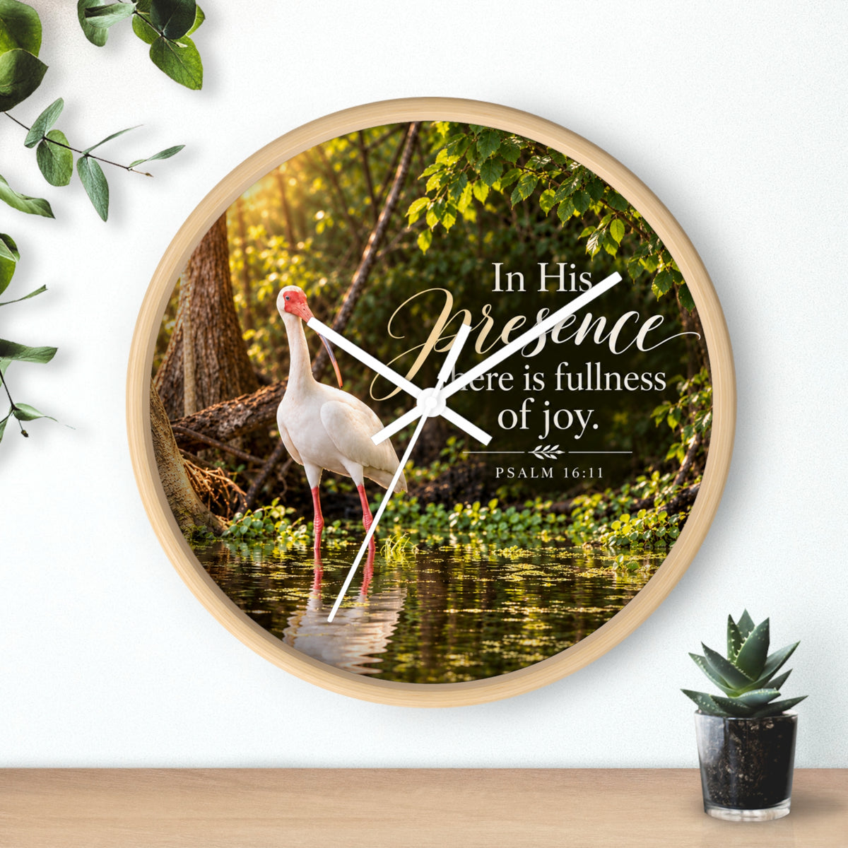In His Presence Ibis - Clock