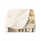 Sherpa Blanket with Lighthouse & Isaiah 26:3 'Perfect Peace' — Inspirational Christian Throw