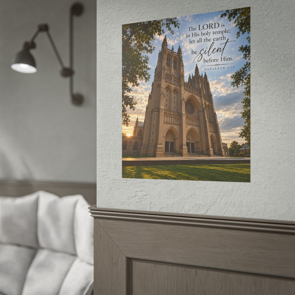 Be Still Before Him Cathedral - Poster