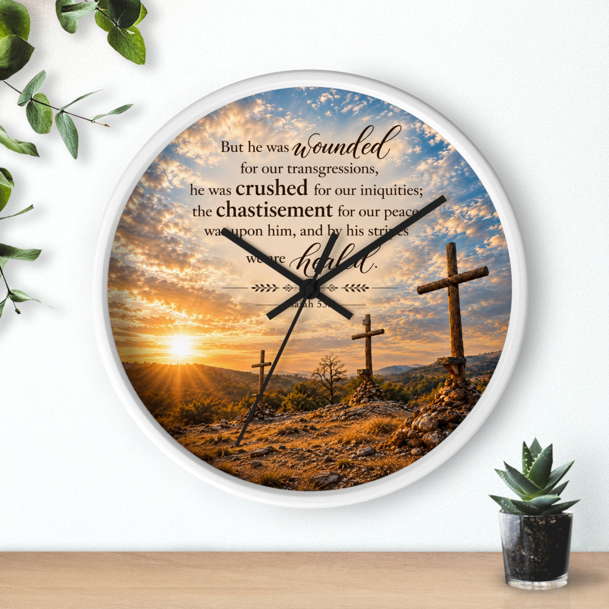 By His Stripes - Clock
