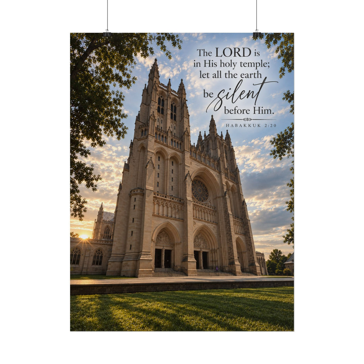 Be Still Before Him Cathedral - Poster