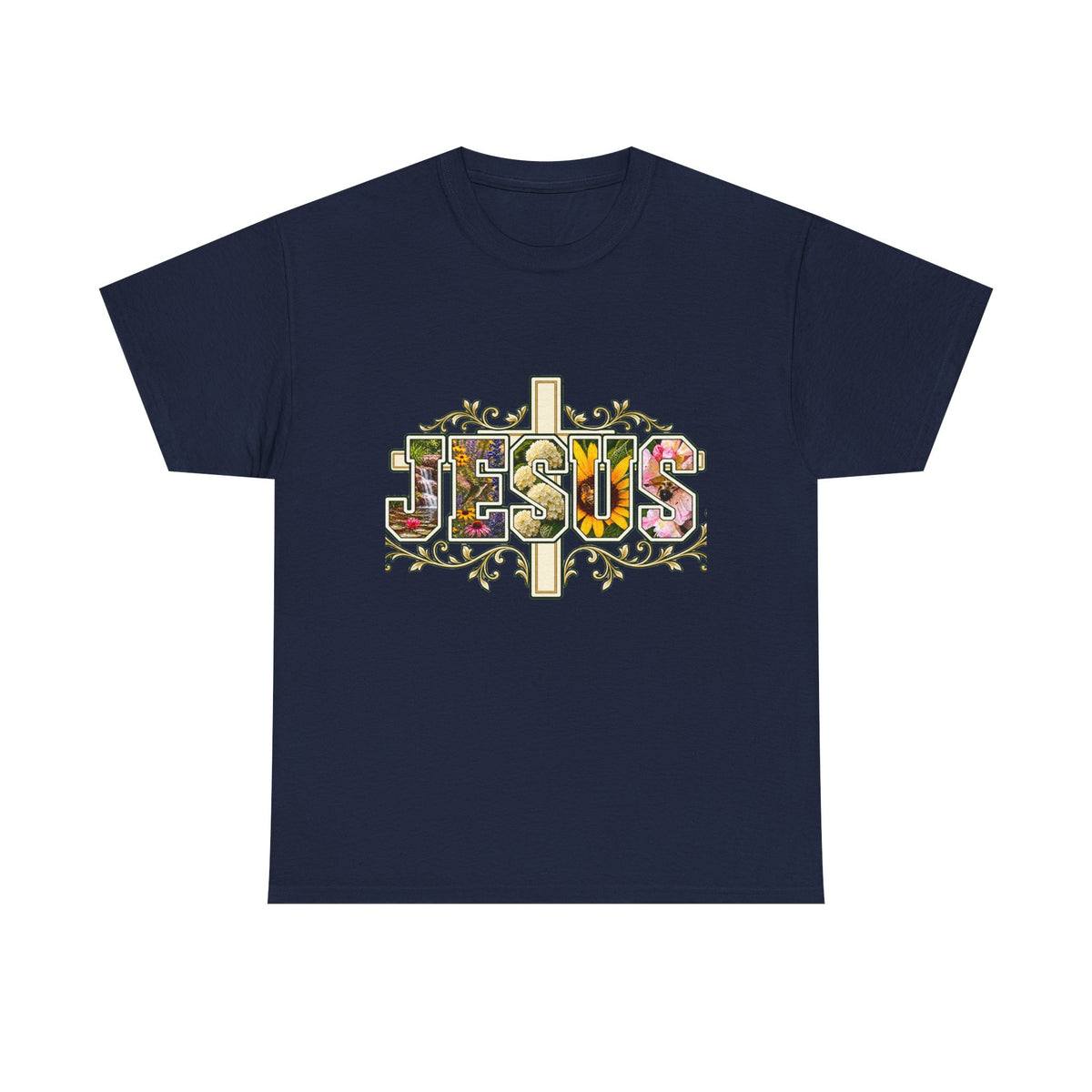 Jesus Floral -Shirt
