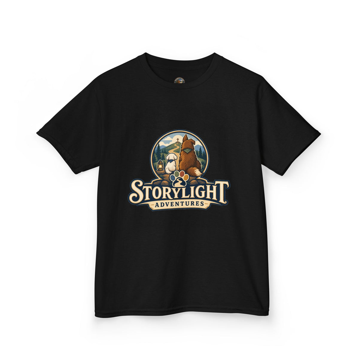 Kids T‑Shirt — "Storylight Adventures" Logo Tee for Kids | Cute Outdoor Adventure Shirt