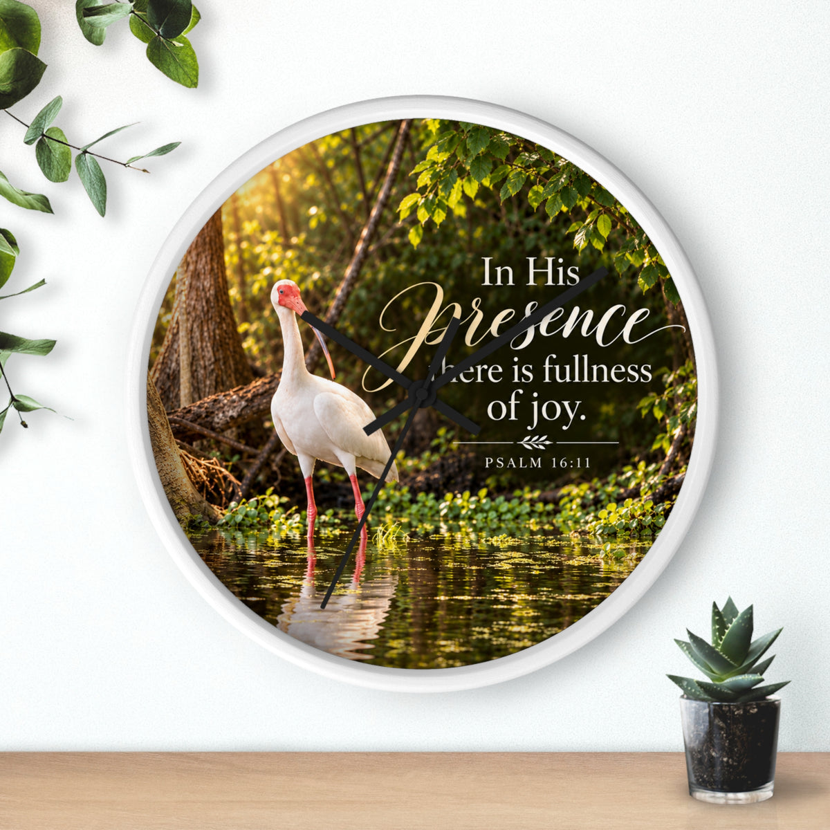In His Presence Ibis - Clock