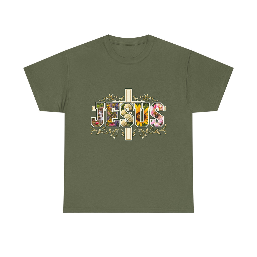 Jesus Floral -Shirt