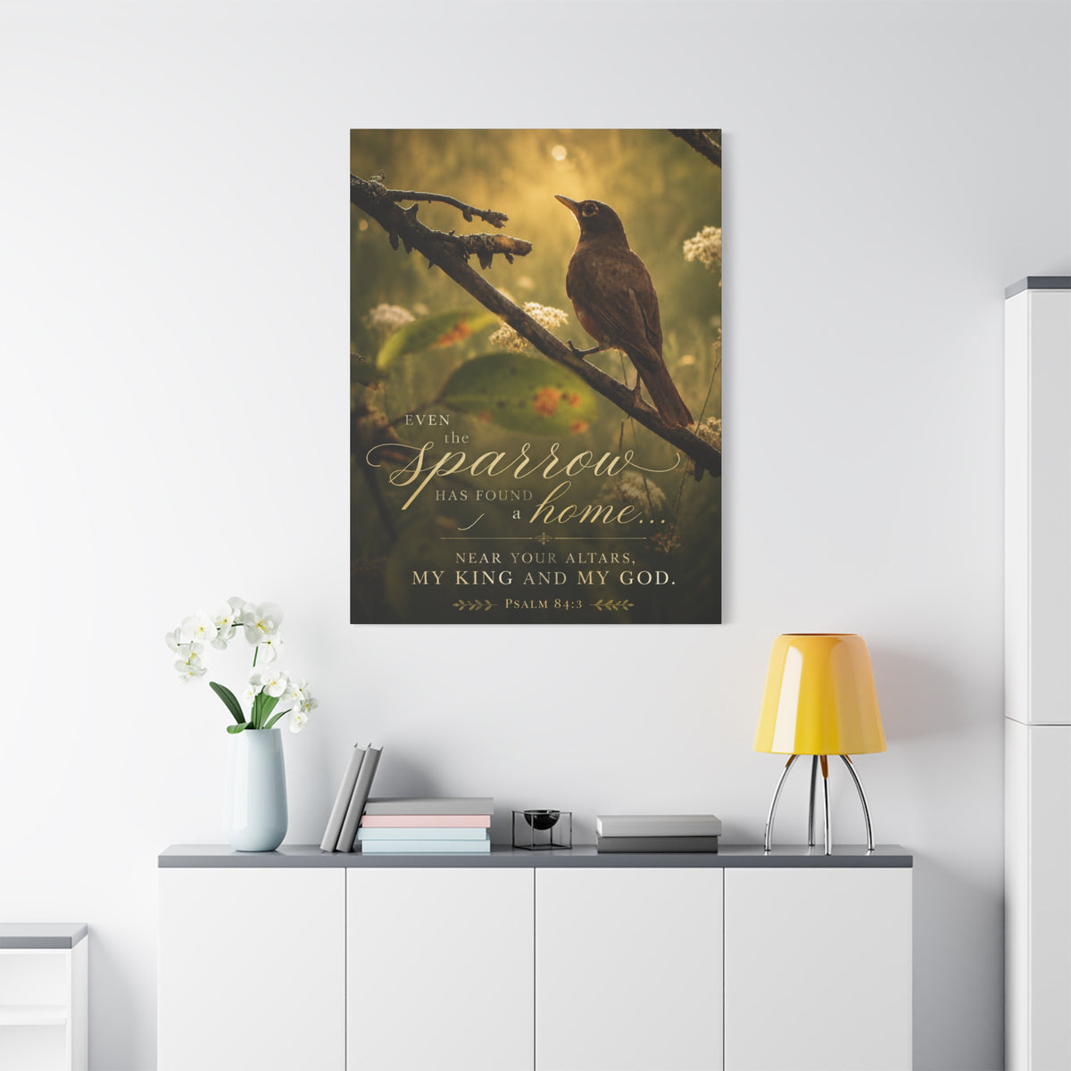 Near Your Altars Bird -Canvas