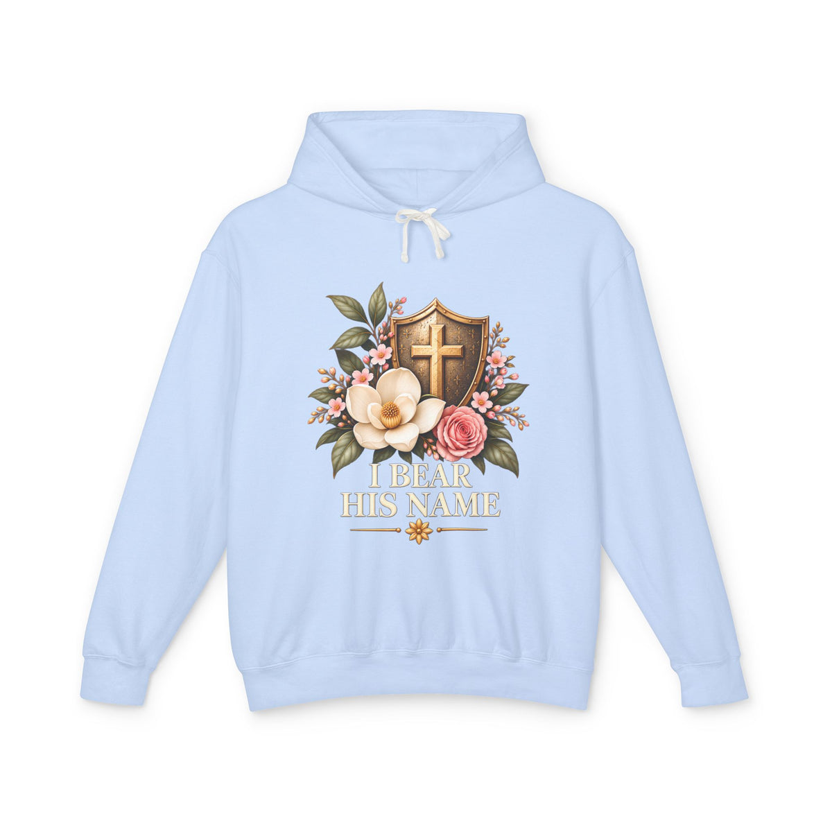 I Bear His Name - Women's Lightweight Hooded Sweatshirt