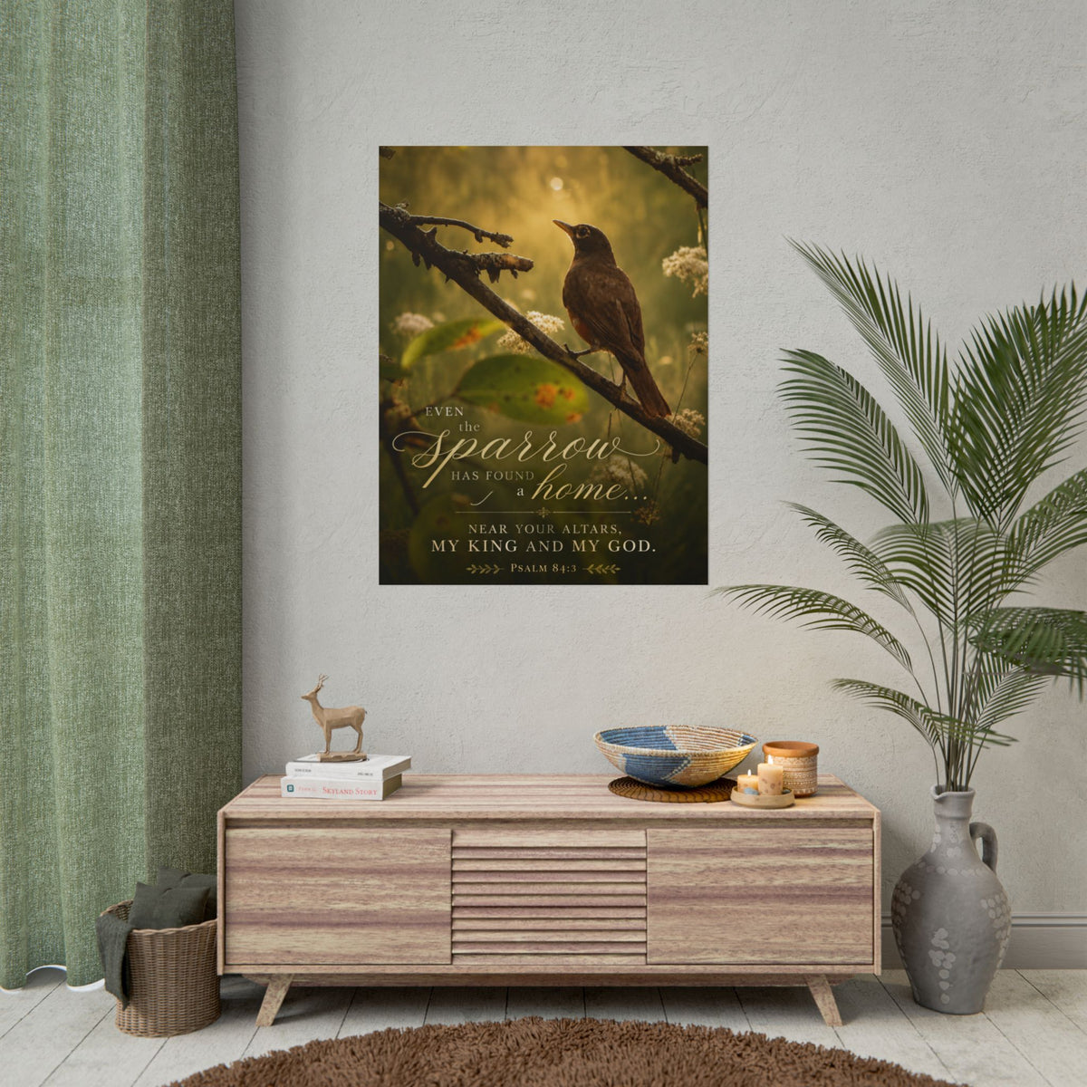 Near Your Altars Bird - Poster