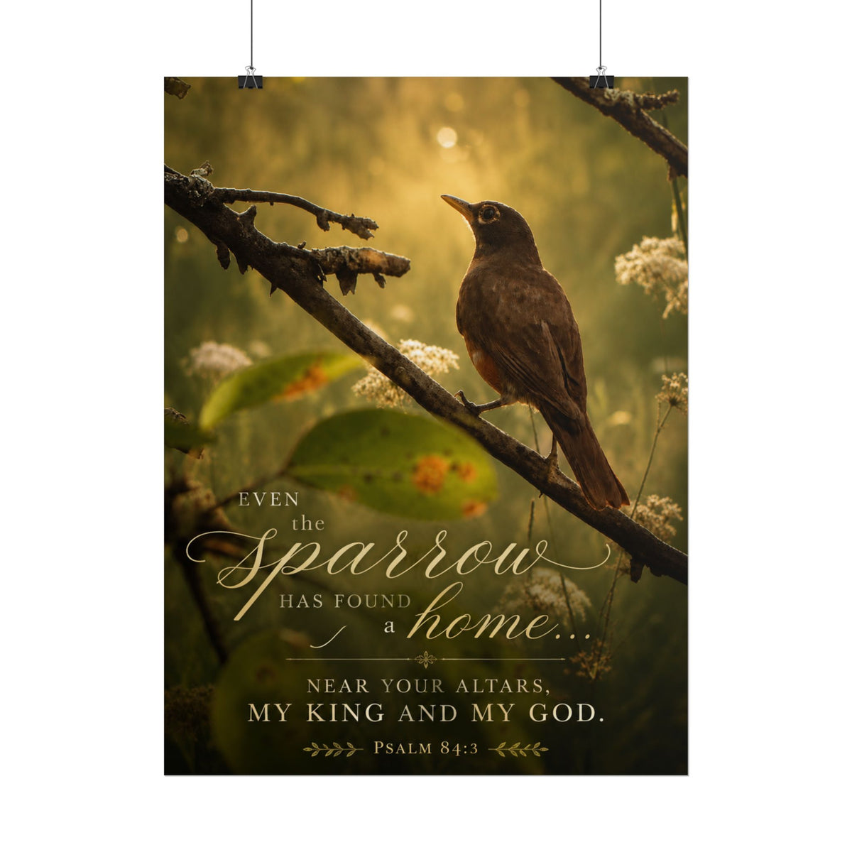 Near Your Altars Bird - Poster