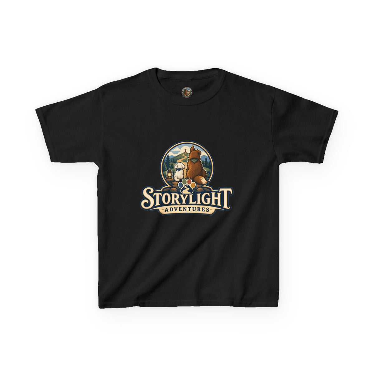 Kids T‑Shirt — "Storylight Adventures" Logo Tee for Kids | Cute Outdoor Adventure Shirt
