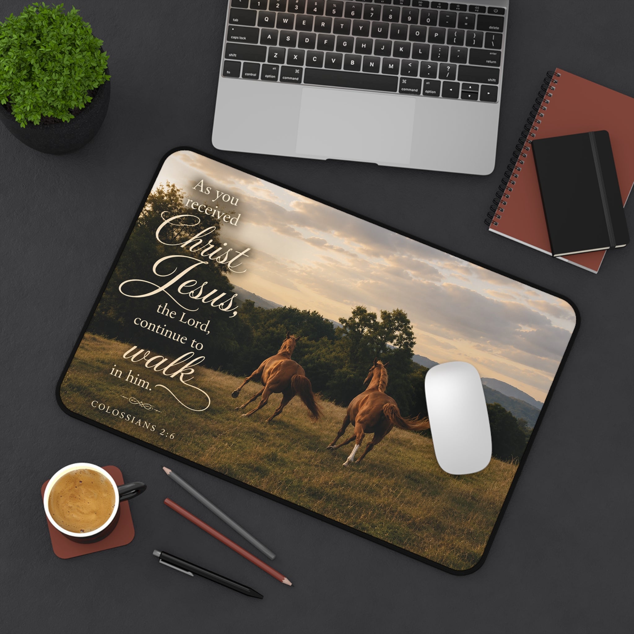 Walk in Him | Desk Pad