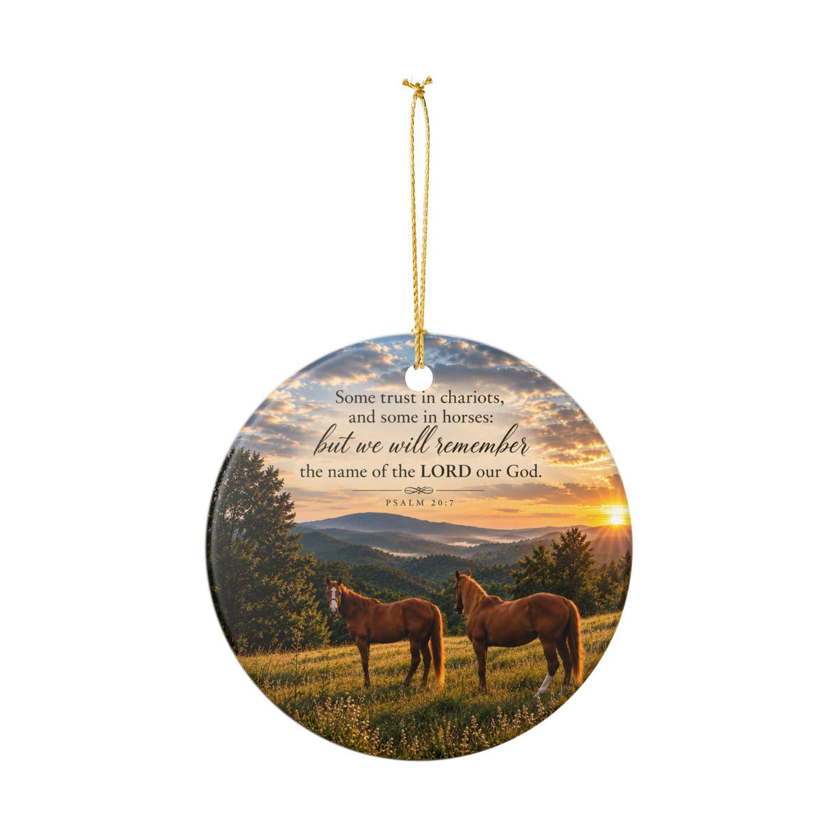 Remember the Name Horses - Ornament