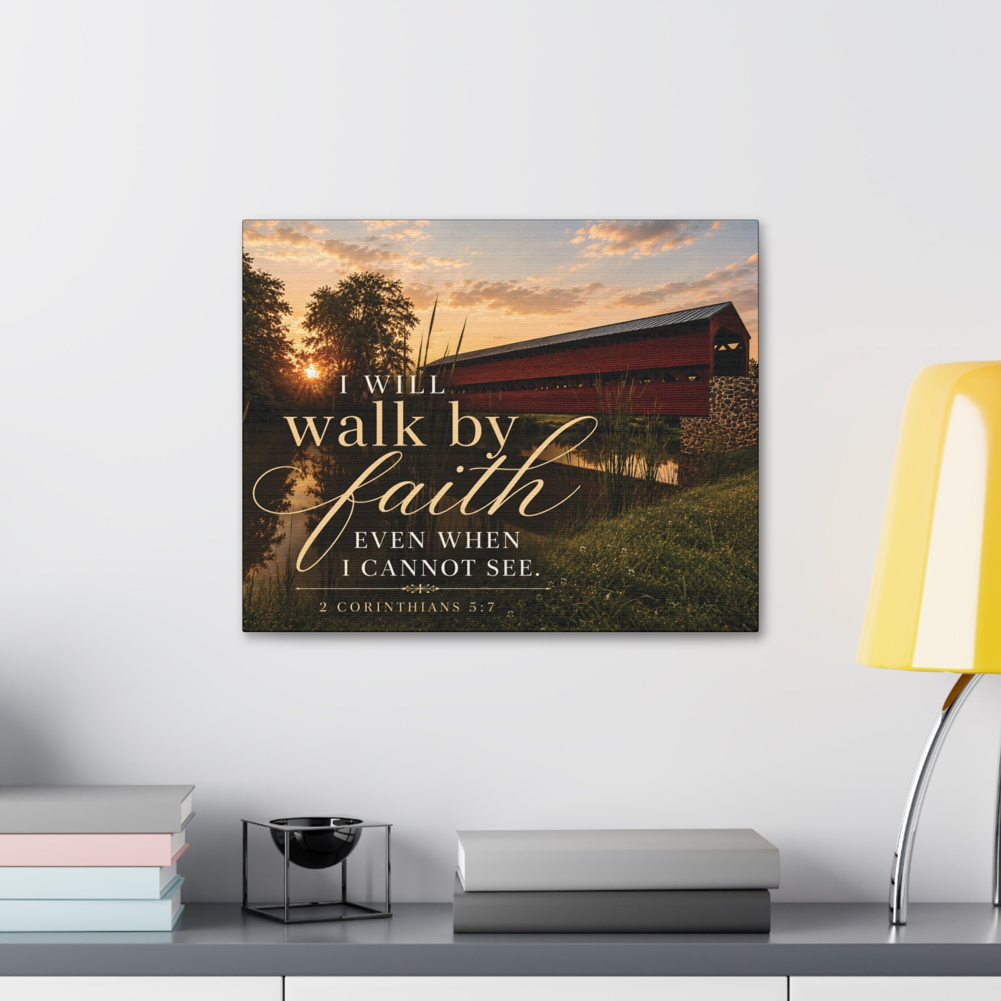 Walk by Faith – Covered by Grace | Canvas Wall Art