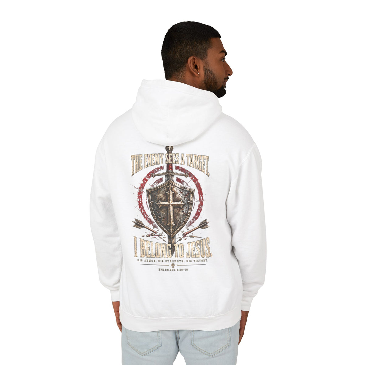 I Bear His Name - Men's Lightweight Hooded Sweatshirt
