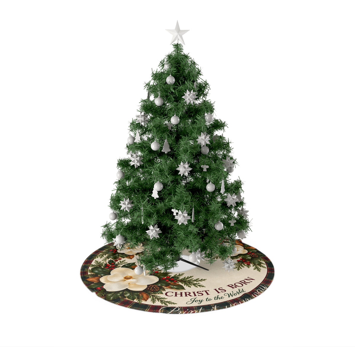 Christ is Born - Christmas Tree Skirt