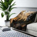 Sherpa Blanket with Lighthouse & Isaiah 26:3 'Perfect Peace' — Inspirational Christian Throw