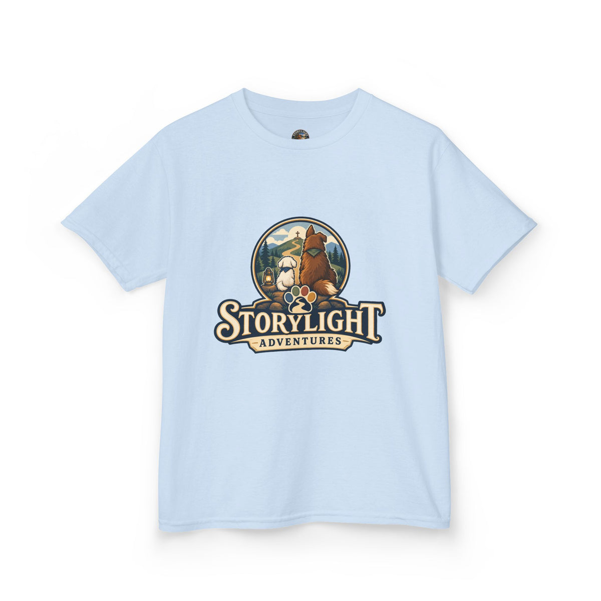 Kids T‑Shirt — "Storylight Adventures" Logo Tee for Kids | Cute Outdoor Adventure Shirt