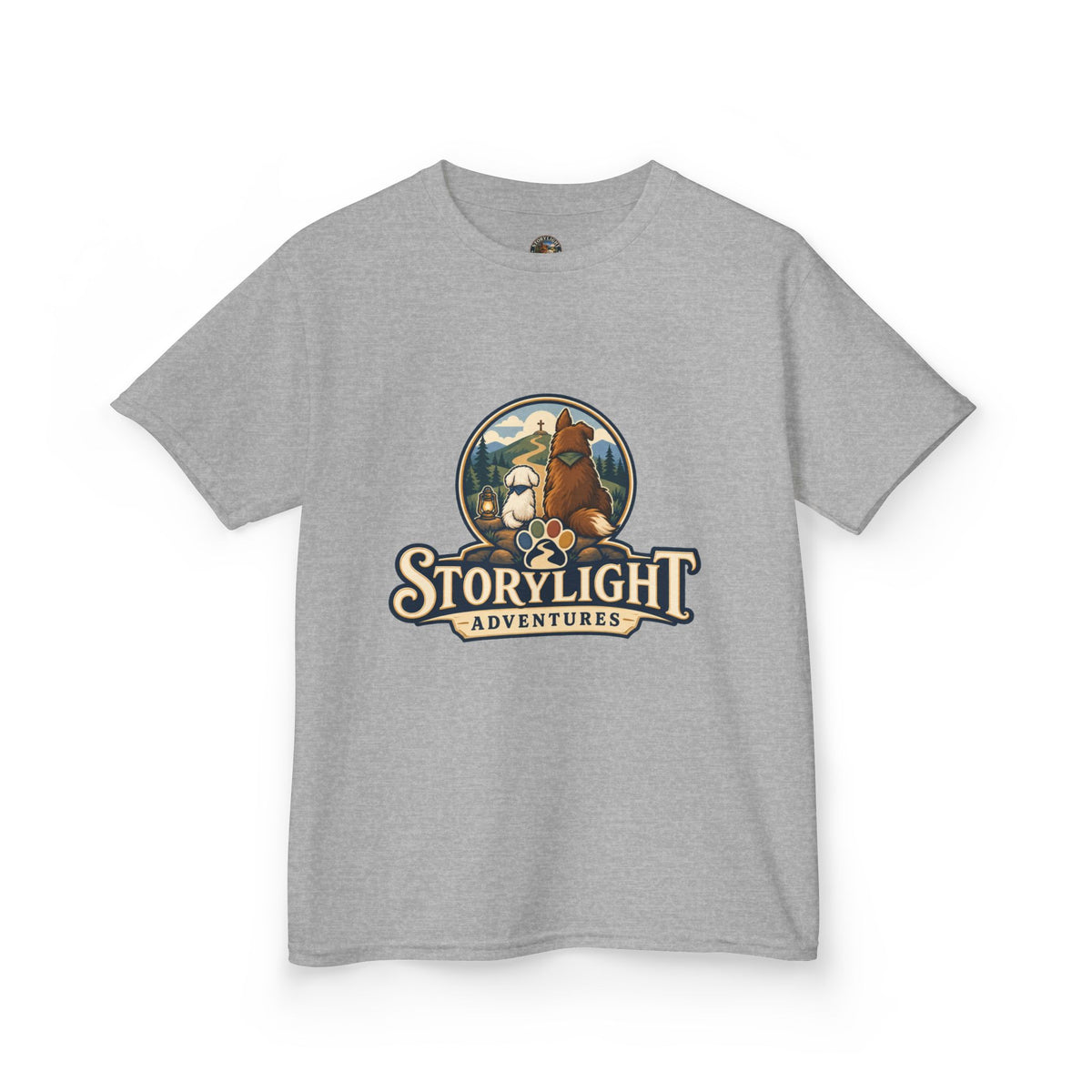 Kids T‑Shirt — "Storylight Adventures" Logo Tee for Kids | Cute Outdoor Adventure Shirt