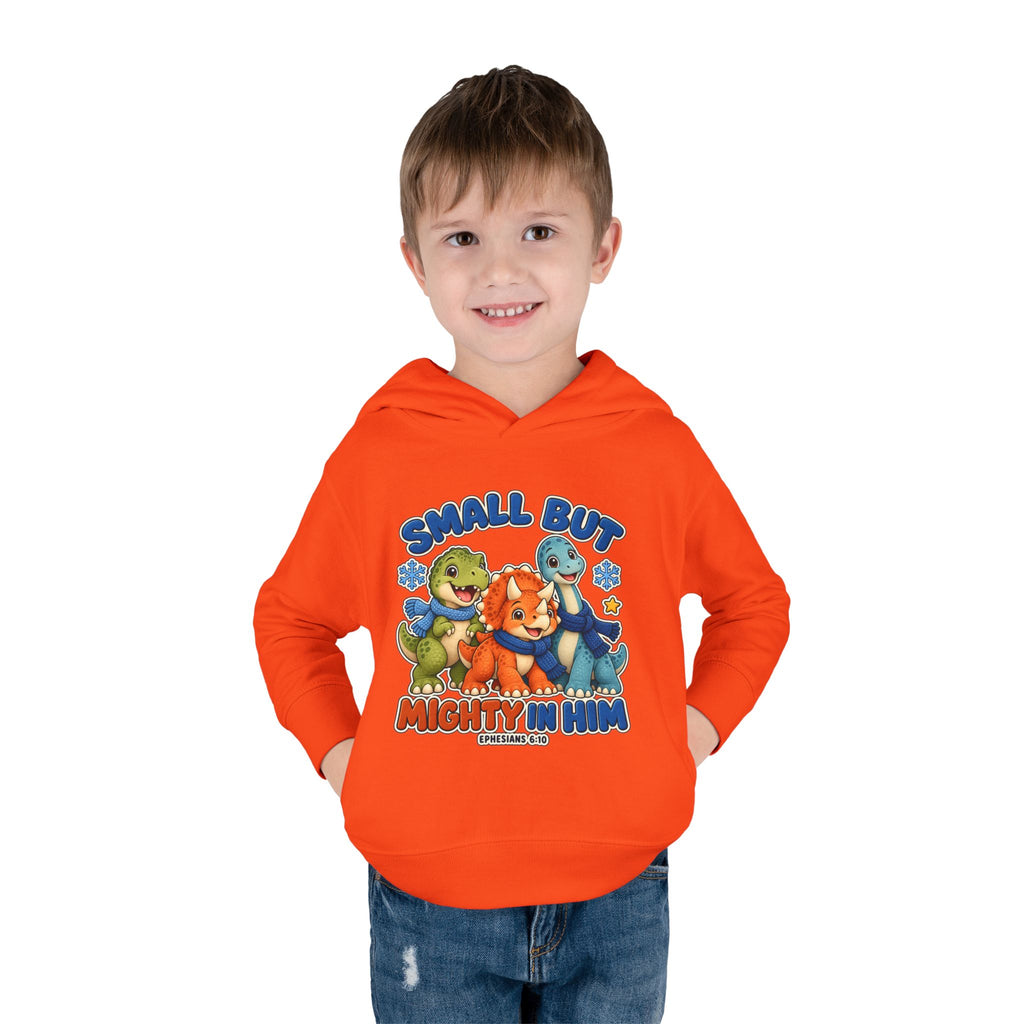 Toddler Hoodie - "Small But Mighty" Dino Pullover