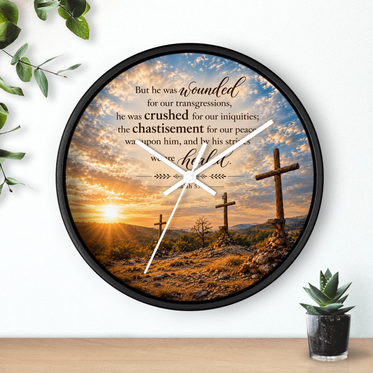 By His Stripes - Clock