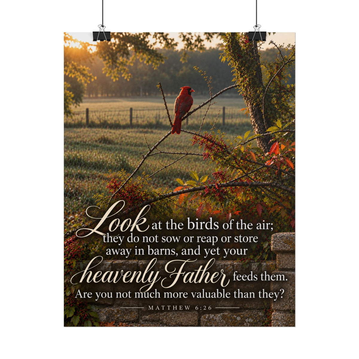 Fed by the Father Cardinal - Poster