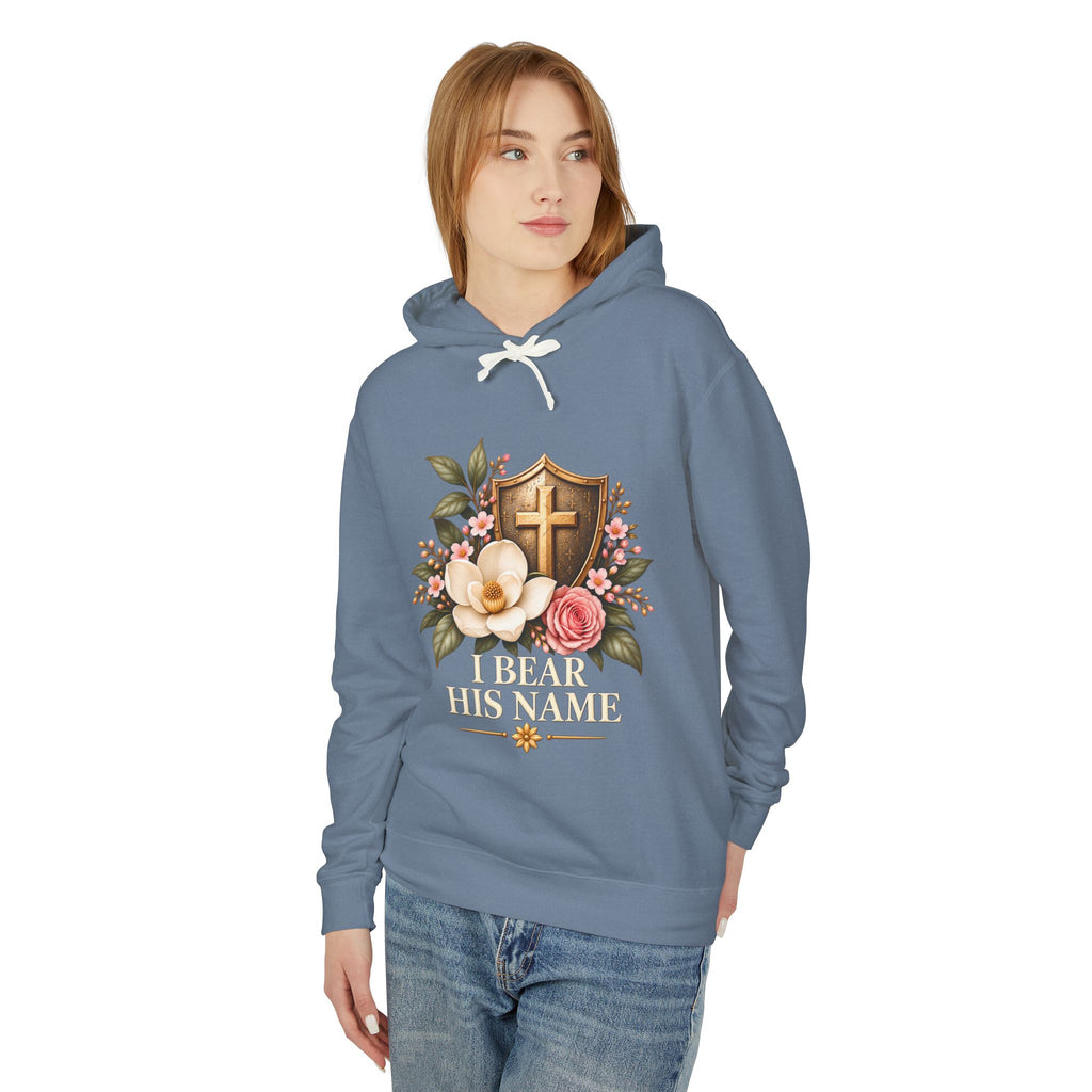 I Bear His Name - Women's Lightweight Hooded Sweatshirt