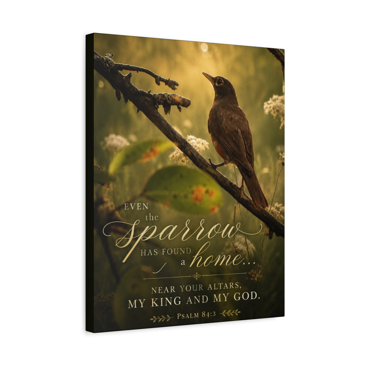 Near Your Altars Bird -Canvas