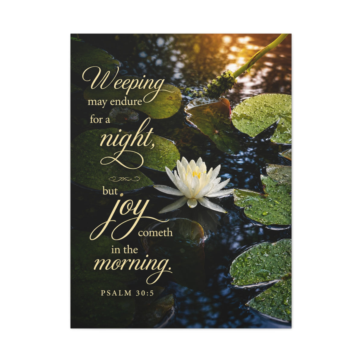 Joy in the Morning Lily - Canvas