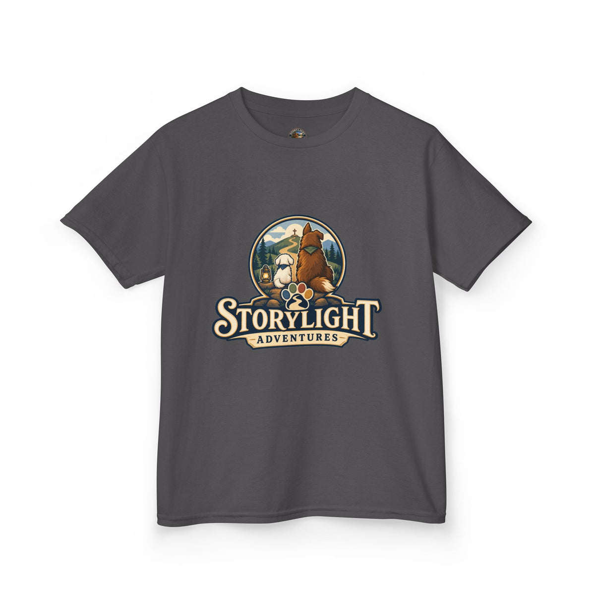 Kids T‑Shirt — "Storylight Adventures" Logo Tee for Kids | Cute Outdoor Adventure Shirt