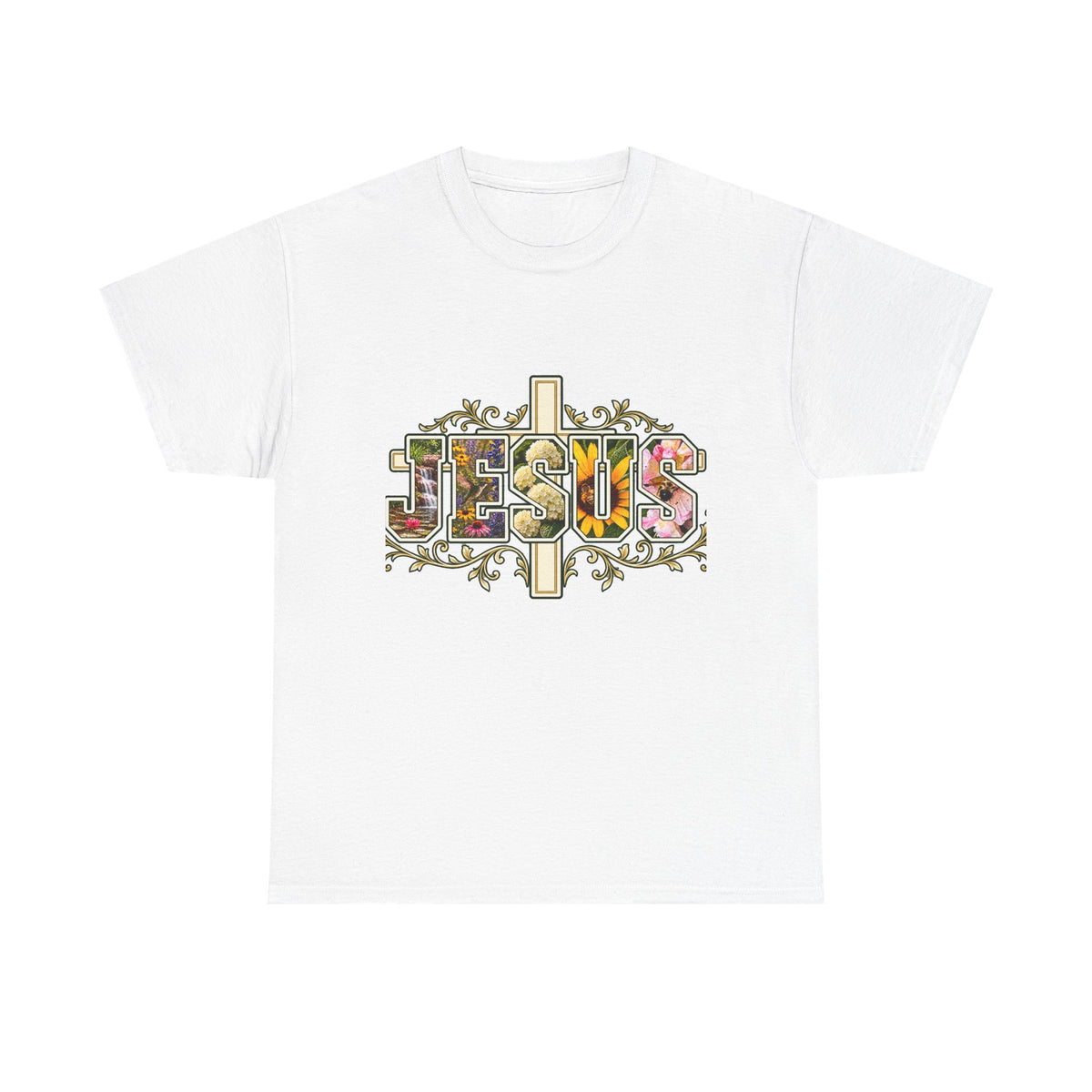 Jesus Floral -Shirt