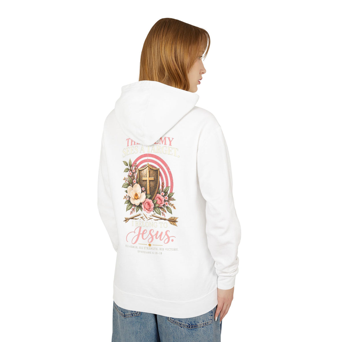 I Bear His Name - Women's Lightweight Hooded Sweatshirt