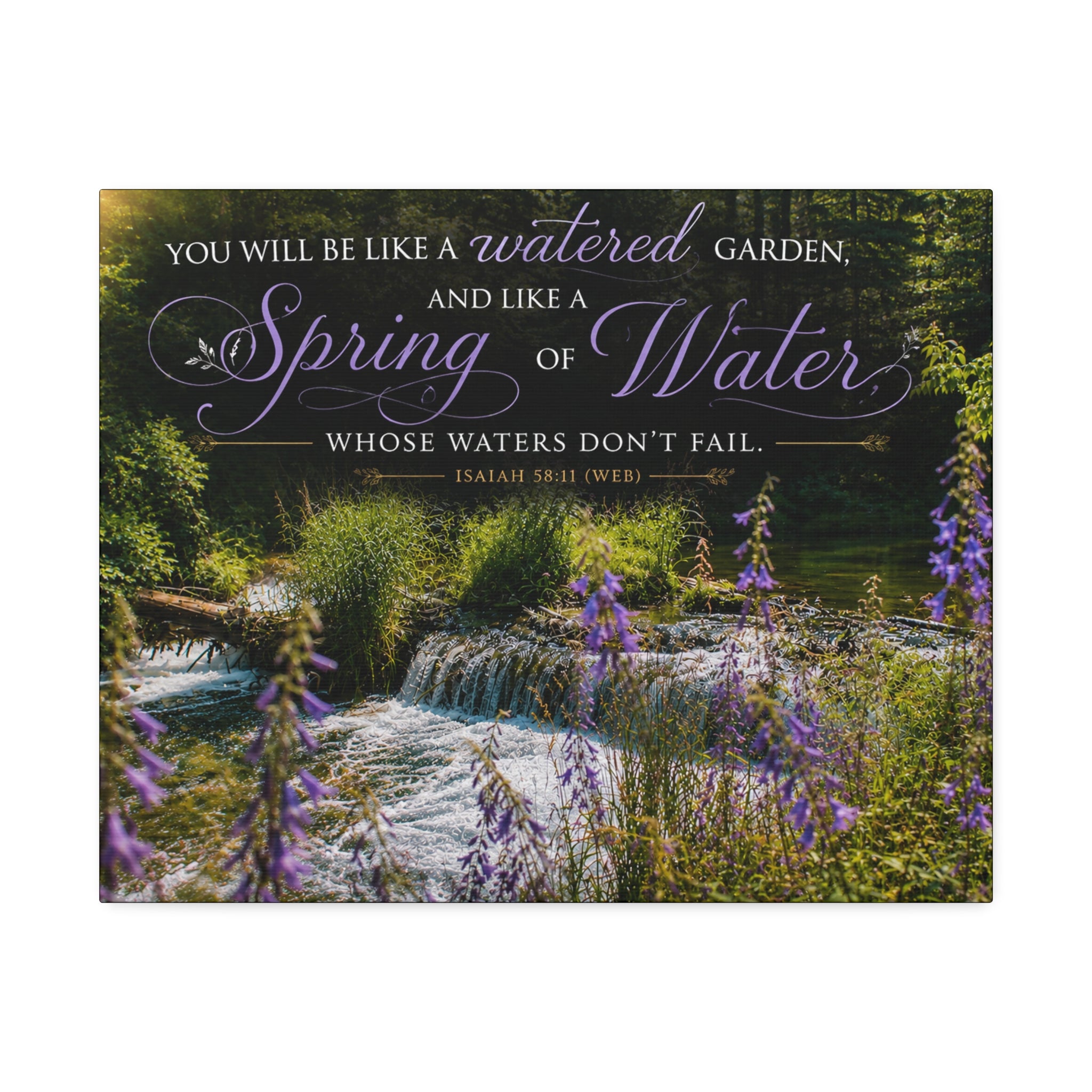 Purple waterfall | Canvas