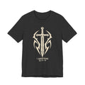 Christian Sword T-Shirt — Be Watchful, Stand Firm Bible Verse Tee