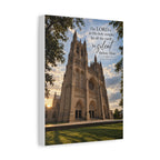 Be Still Before Him Cathedral - Canvas