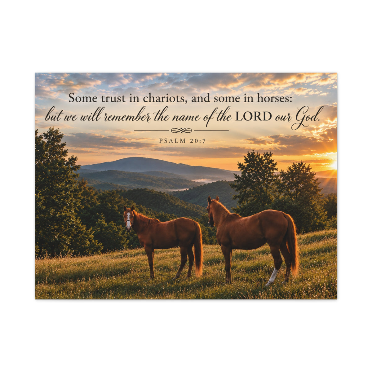 Remember the Name Horses - Canvas