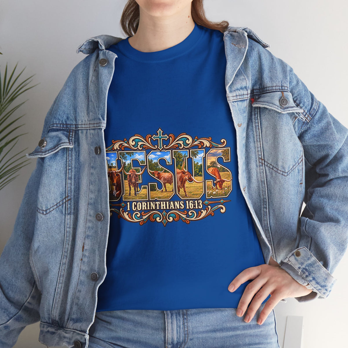 Jesus Longhorn - Shirt