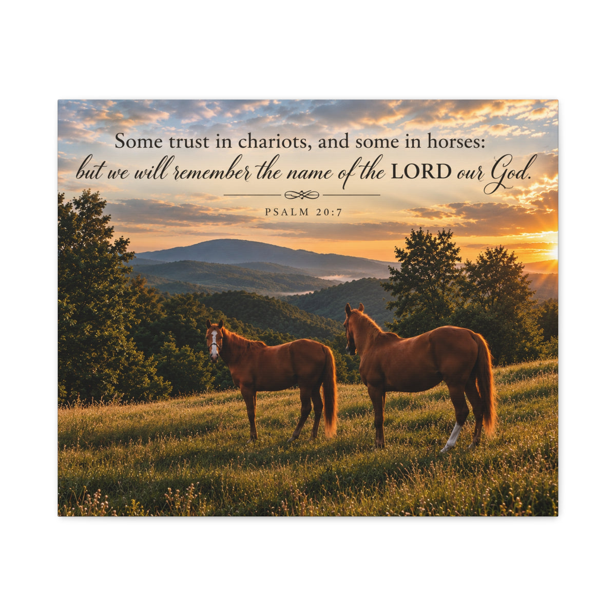 Remember the Name Horses - Canvas