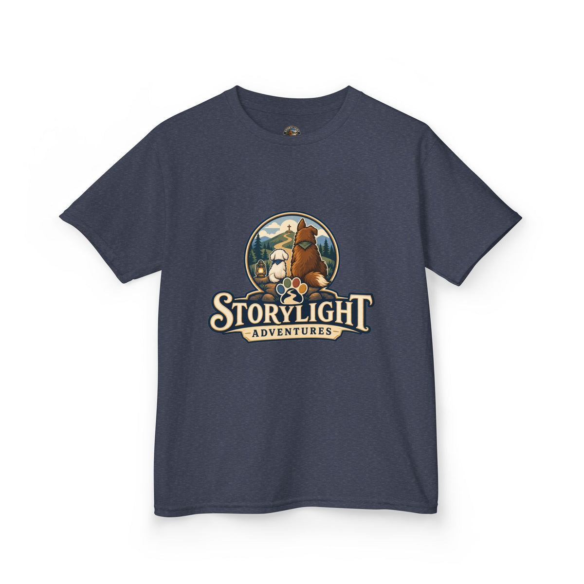 Kids T‑Shirt — "Storylight Adventures" Logo Tee for Kids | Cute Outdoor Adventure Shirt