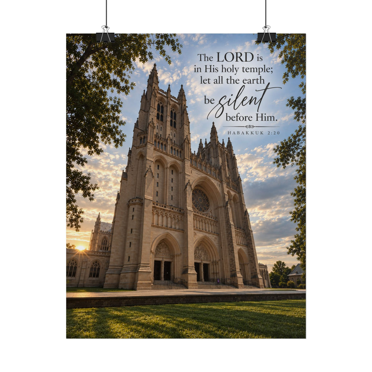 Be Still Before Him Cathedral - Poster