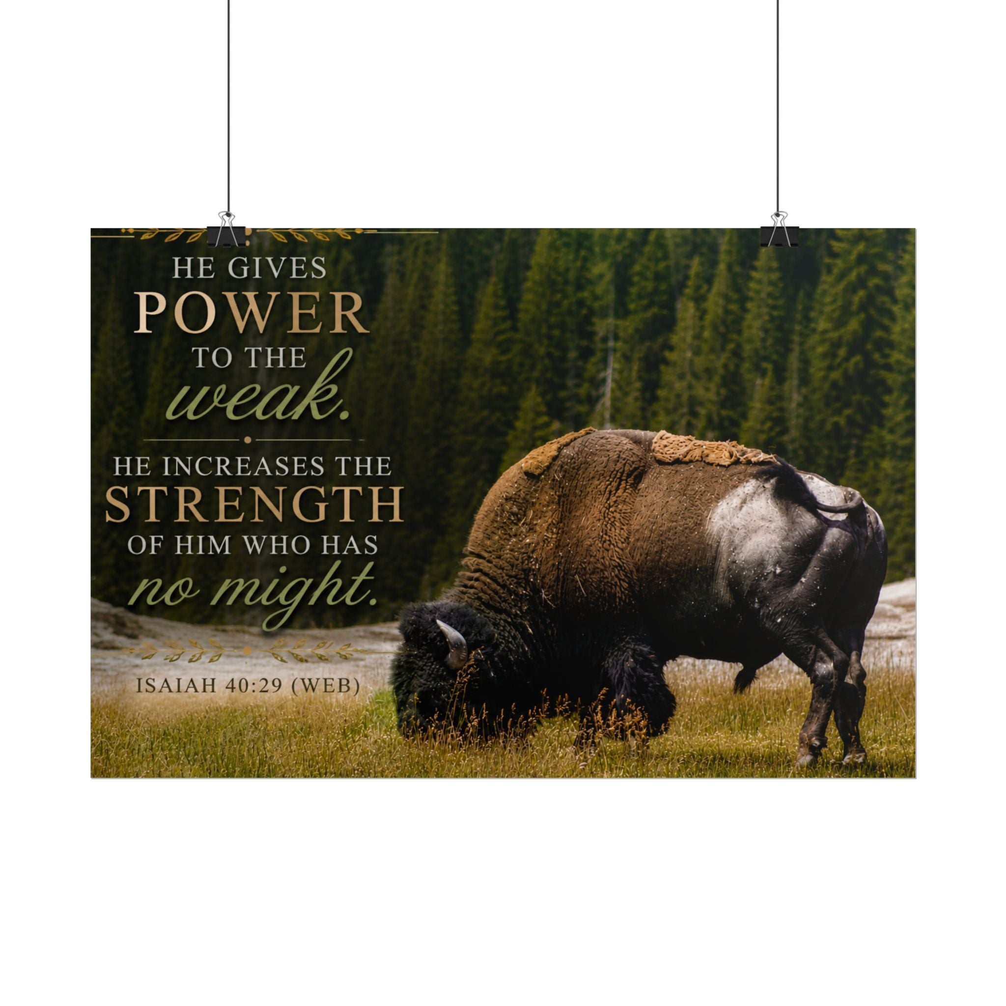 Strength Bison | Poster