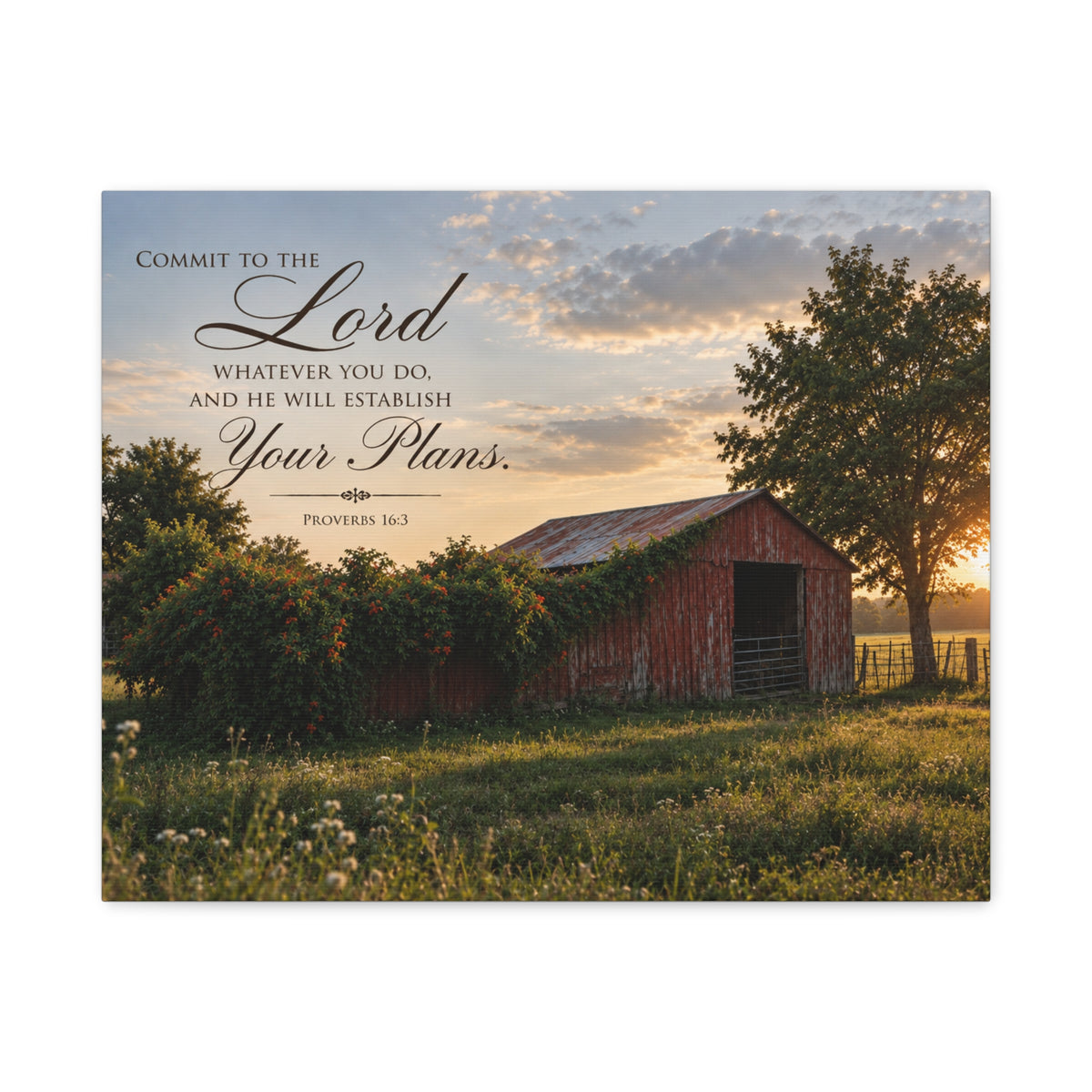 Established by Him - Canvas