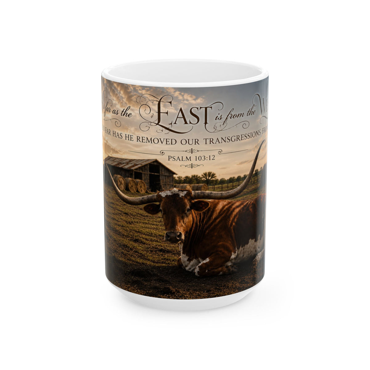 As Far as the East Longhorn - Mug