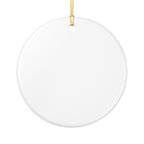 Ceramic Ornament - Rustic Longhorn Sunset with Psalm 103:12 Scripture