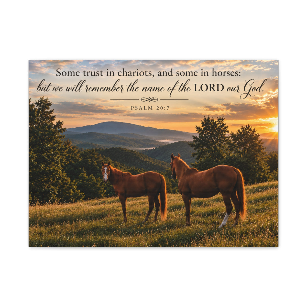 Remember the Name Horses - Canvas