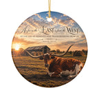 As Far as the East Longhorn - Ornament